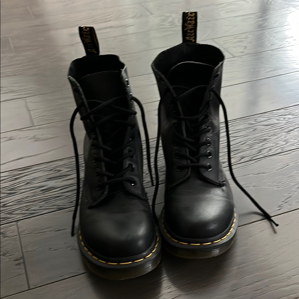Dr. Martens Black Leather Boots